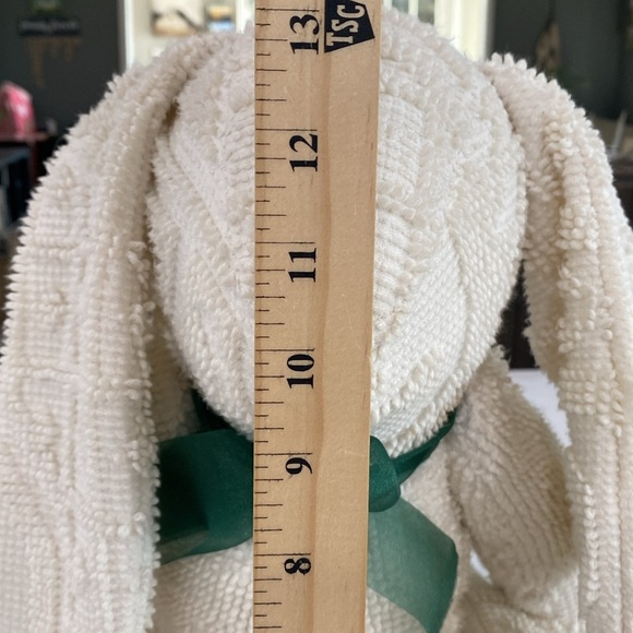 Chenille bunny moving joints button floppy ears cottagecore farmhouse decor - Picture 10 of 10